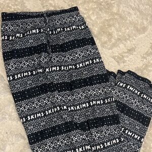 SKIMS Monochrome Patterned Lounge Pants